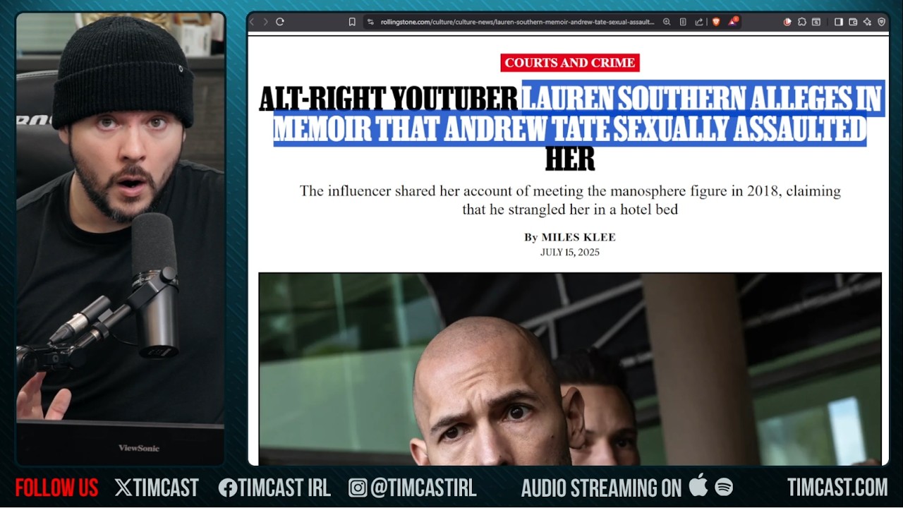 Lauren Southern ACCUSES Andrew Tate, NEW BOOK Makes Claims About Tommy Robinson & Tate | Tim Pool