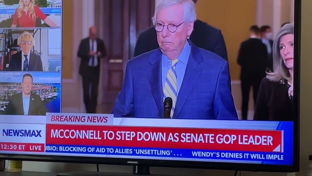 Breaking News Mitch Mcconnell stepping down
