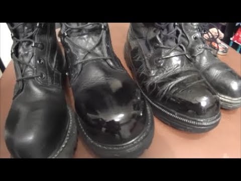 Basic Training Boot Polishing