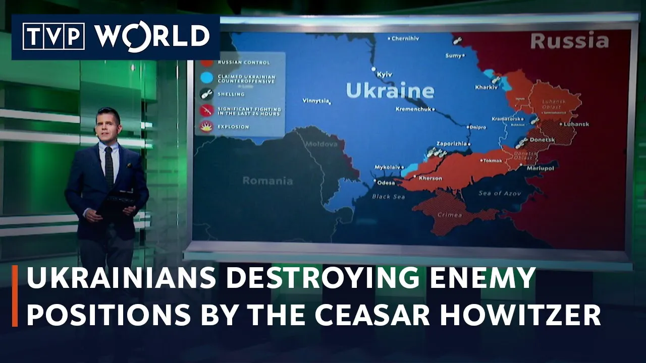 Ukrainians are destroying enemy positions with Ceasar howitzer | Military Mind  – TVP World