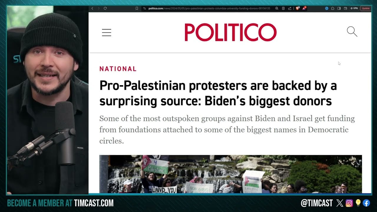 Biden Donors FUNDED Anti Israel Protest, Democrats SCREWED, Deep State Has NO CHOICE But Trump 2024