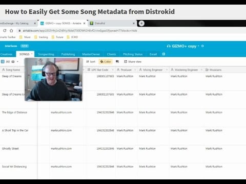 How to Easily Get Some Song Metadata from Distrokid
