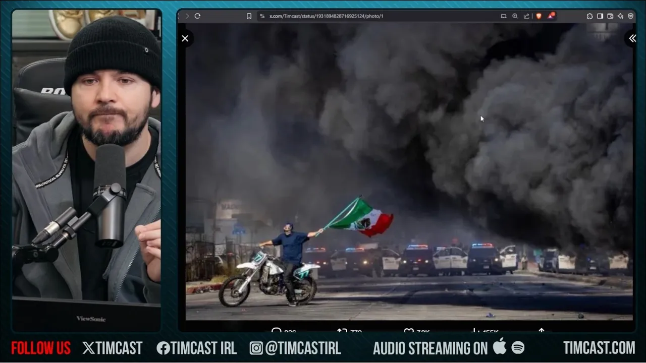 LA Riots Are AN INVASION, Men Wave Mexican Flags, Trump Says INSURRECTION, Democrats DEFEND Far Left