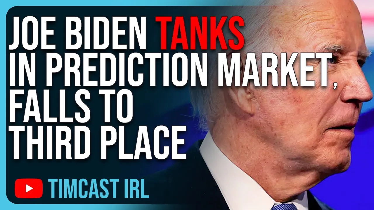 Joe Biden TANKS In Prediction Market, Falls To THIRD Place, He Is DONE