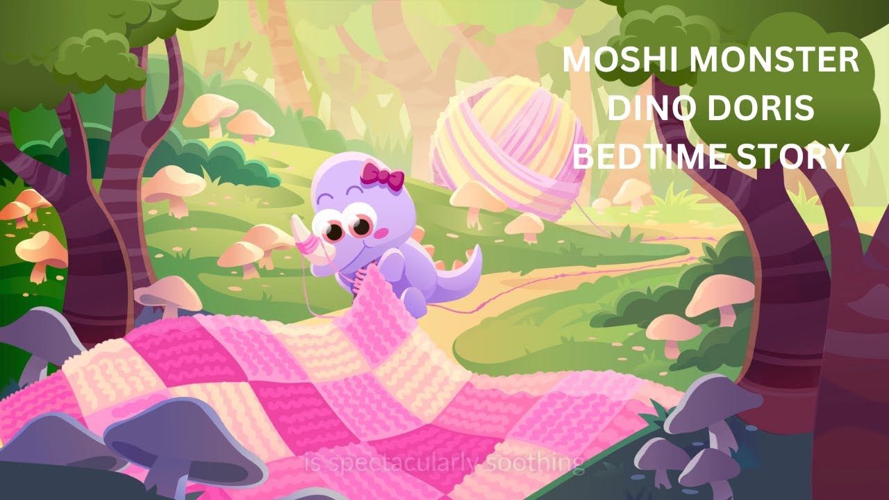 Video of Moshi Dinosaur bedtime story for kids to help them sleep, video of bedtime story