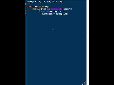 Shortest Bubble Sort Tutorial You Will Ever See! (python)