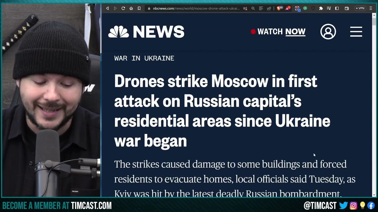 Moscow ROCKED By DRONE ATTACKS On Civilian Targets, Putin FURIOUS, WW3 And NUCLEAR War Looming