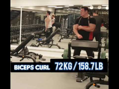 Barbell Curl Reps 158 lbs | 57 years old