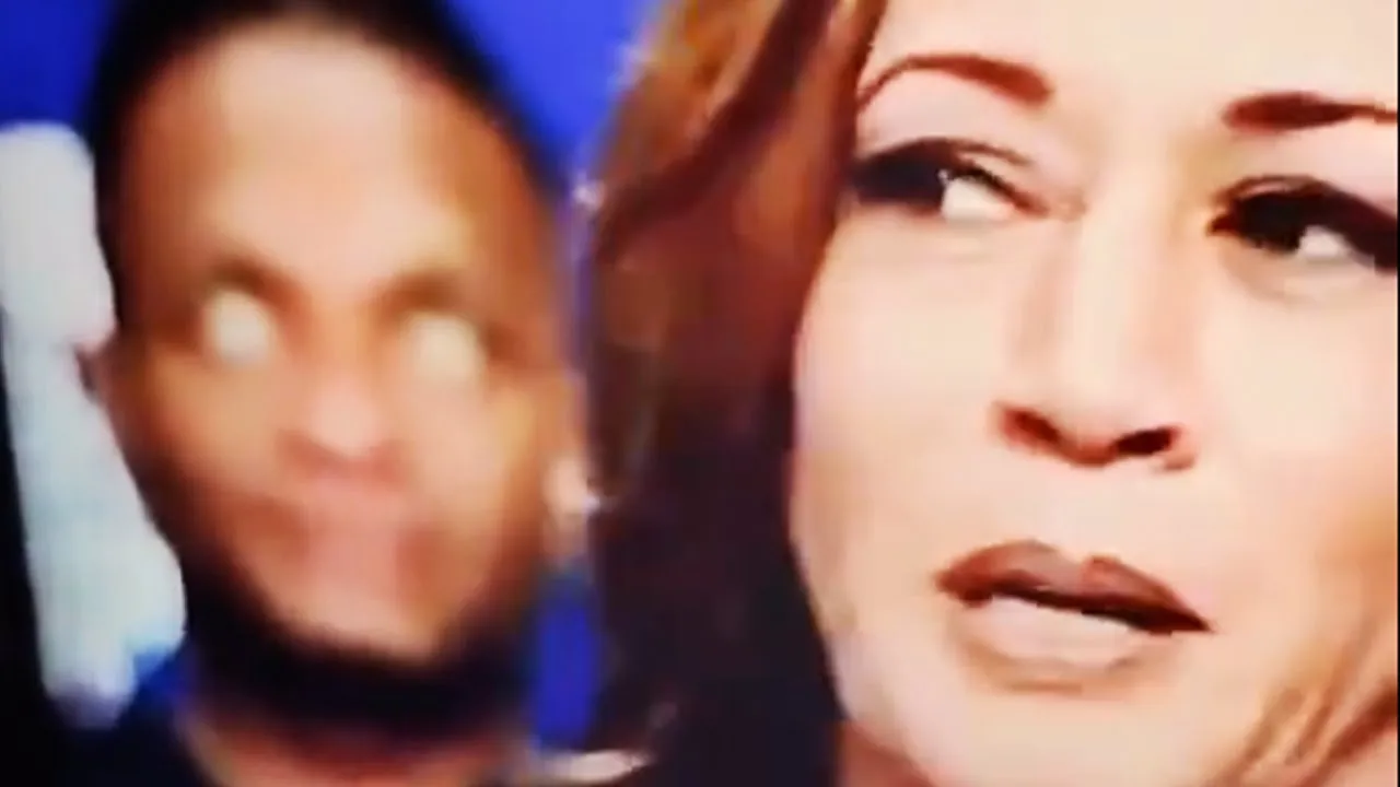 DEMON Appears During a Kamala Harris Rally, will not accept Christ!!!