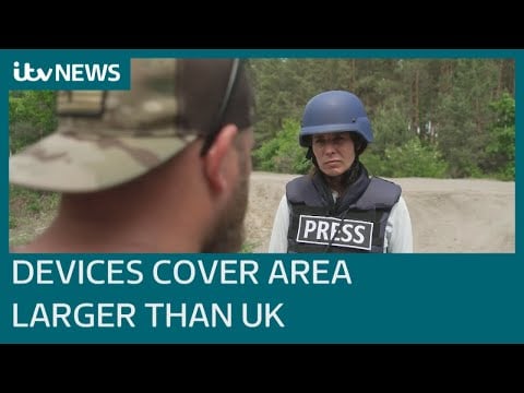 Ukraine: Area larger than UK covered with unexploded devices | ITV News