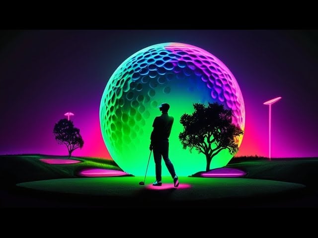 Grooving in a Funky Neon Golf World with Future Funk