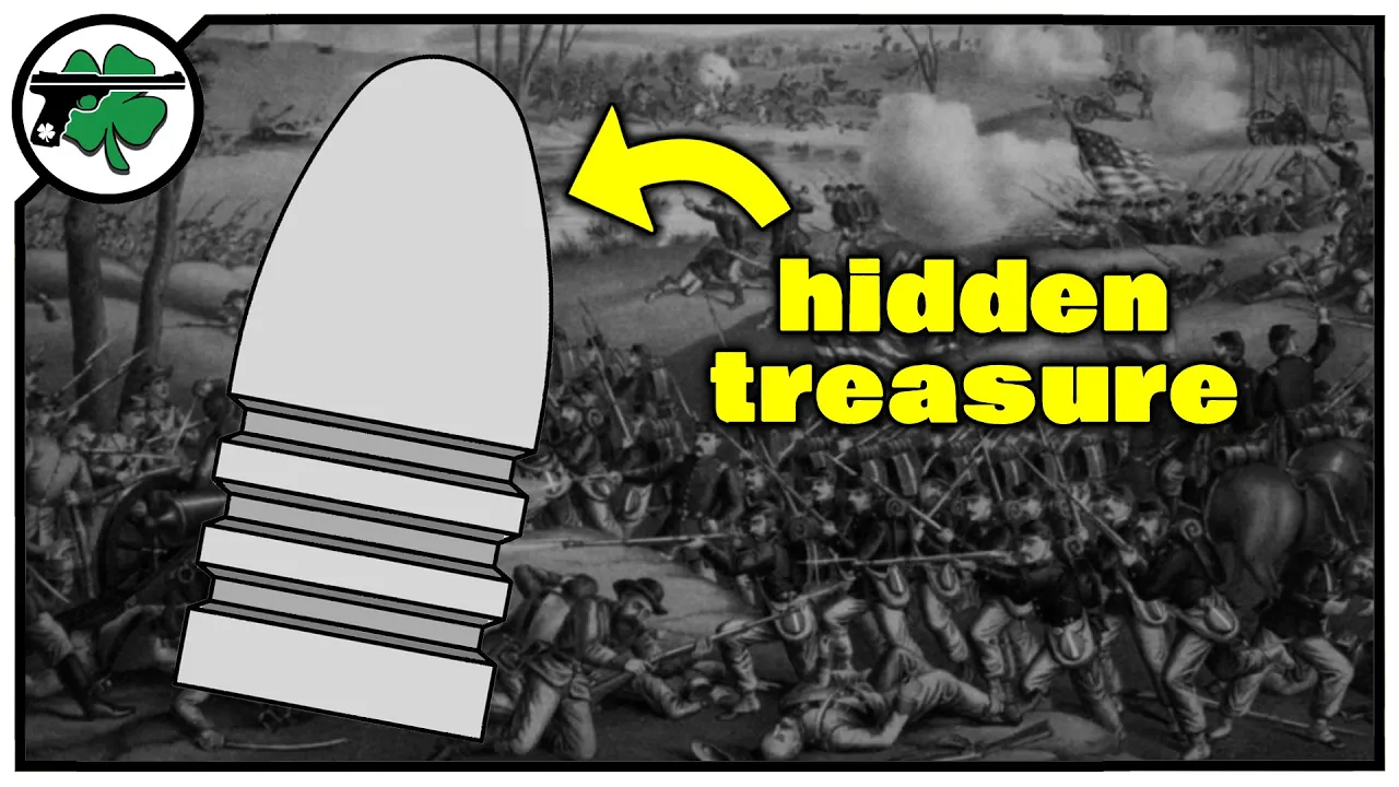 Hidden picture inside a Civil War bullet