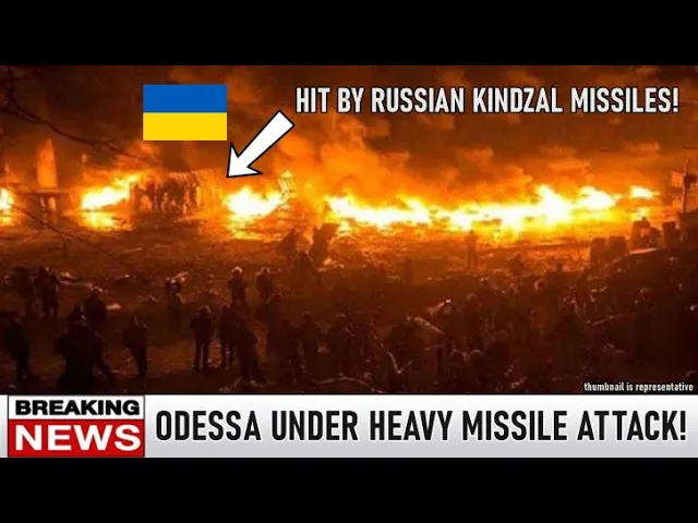 Coast of Odessa is under 'Kindzal' missile attack by Russia!