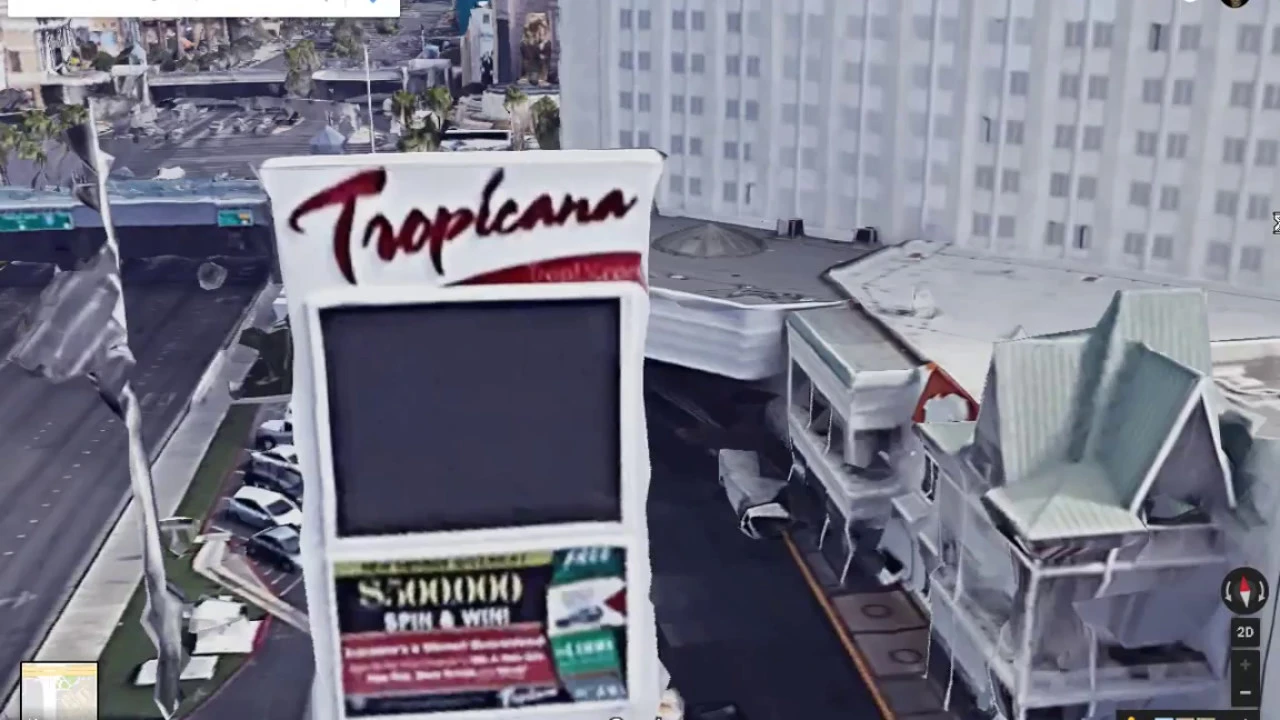 waptek was filmed on Tropicana rooftop AFTER Las Vegas Shooting for 17 seconds & then he ran!