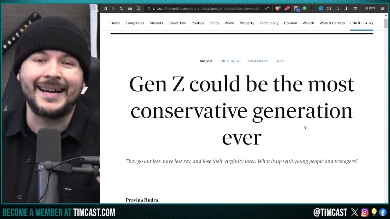 Gen Z Is The MOST CONSERVATIVE Generation And is PREPPING For Civil War In 2024, Gen Z is Based