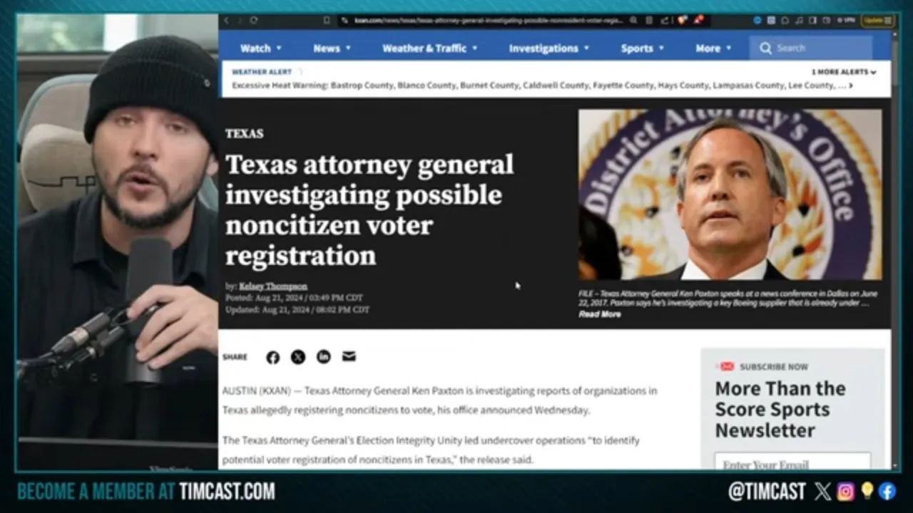 Texas Investigating ILLEGAL IMMIGRANT VOTING Scheme, Ken Paxton Announces Plan To STOP Illegal Votes