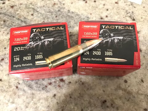 Norma 124gr 7.62x39 Range and Accuracy testing in the Ruger American Ranch series rifle!