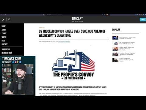 US Trucker Convoy ALREADY Raised $300k, National Guard WILL Deploy As Democrats PANIC Over Protest