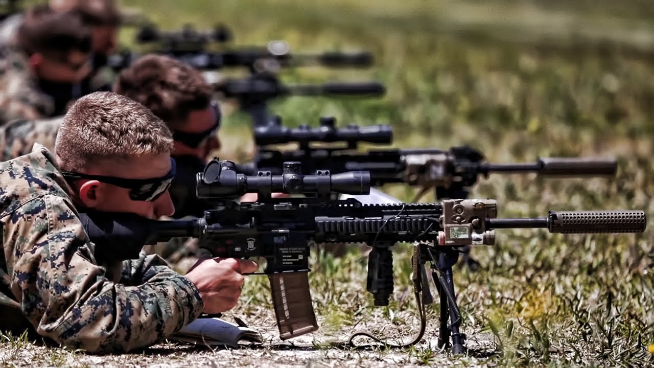 U.S. Marines Shoot The M38 Designated Marksman Rifle