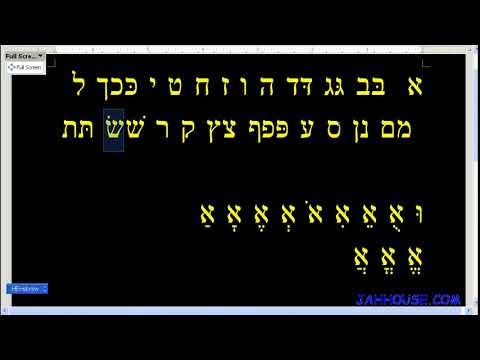 Hebrew Pronunciation SHORT