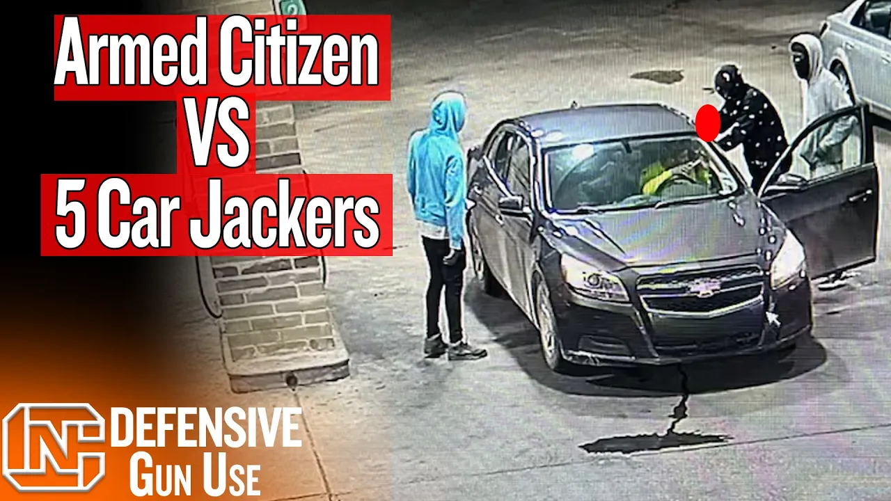 Armed Citizen Takes On 5 Car Jackers At Wisconsin Gas Station (Colion Noir)