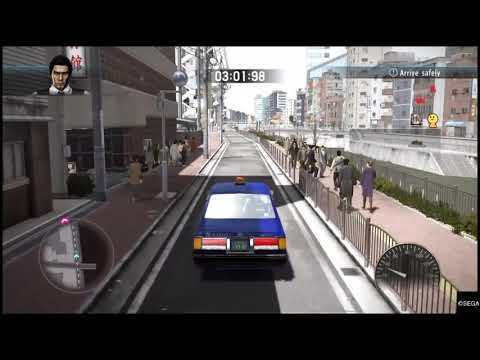 Yakuza 5 Remastered - Taxi Driving - PS4 Gameplay
