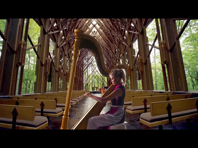 Healing Instrumentals 😌 Relaxing Hymns 😌 Harp Church Hymns 😌 Harp Music