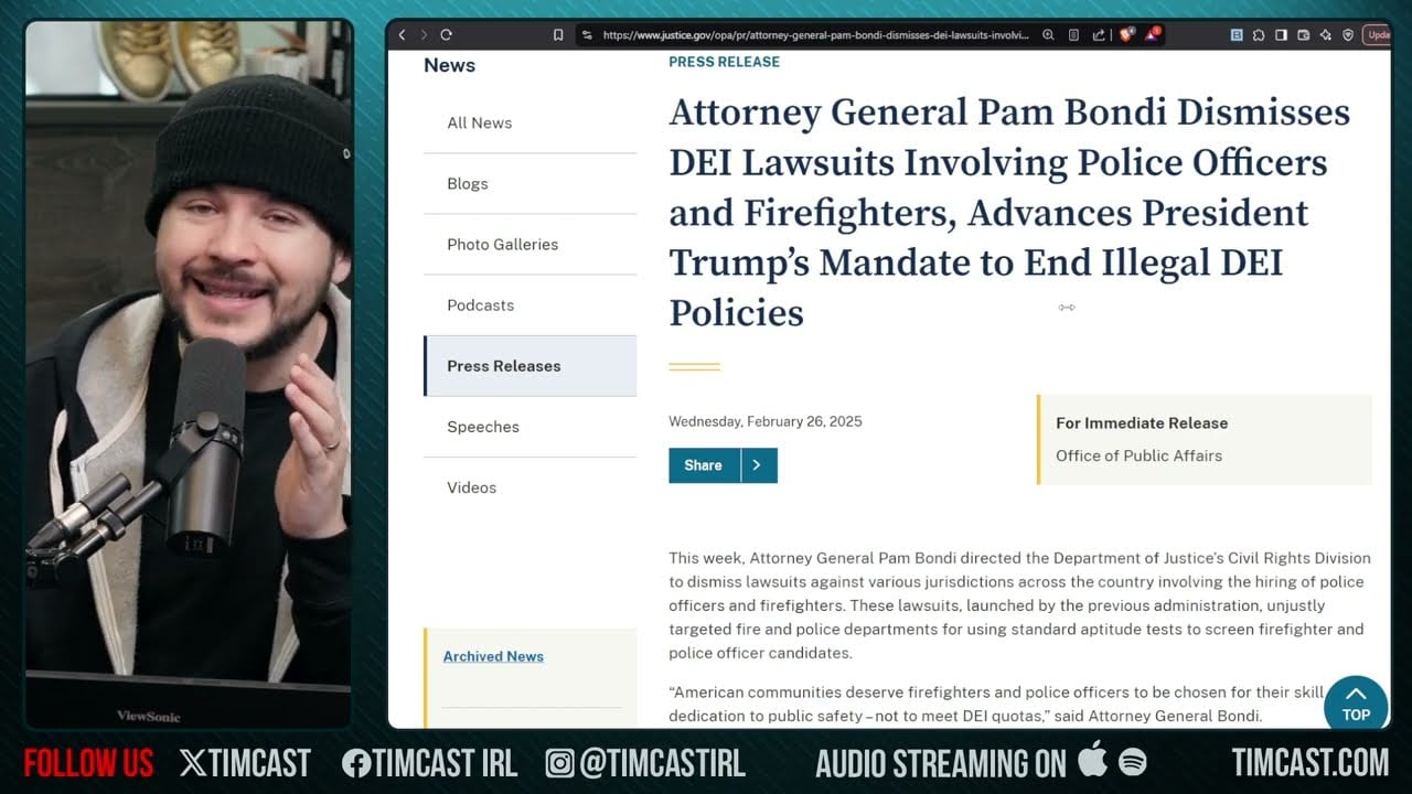 Trump DOJ Just NUKED DEI, SCOTUS Sides With WHITE WOMAN Who Lost Job For NOT BEING GAY