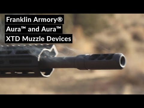 The NEW Aura™ and Aura™ XTD muzzle brake from Franklin Armory®