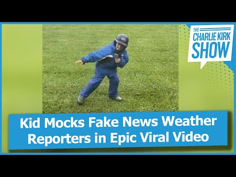 Kid Mocks Fake News Weather Reporters in Epic Viral Video