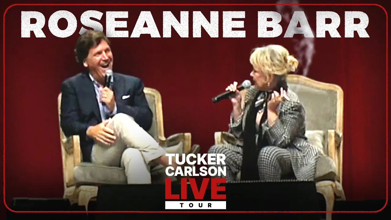 Roseanne Barr: with Tucker Carlson in Fort Worth TX USA