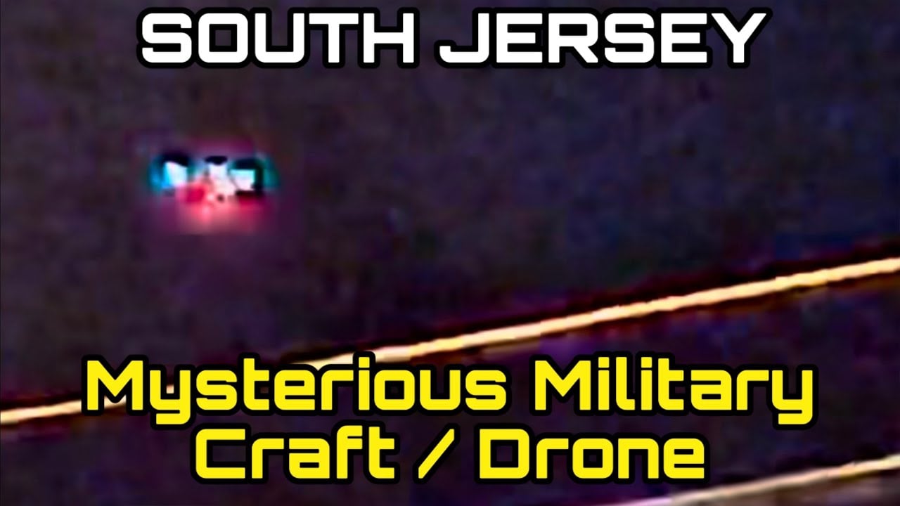 MYSTERIOUS MILITARY DRONE CAPTURED ON VIDEO IN THE SOUTH PART OF NEW JERSEY NOW.