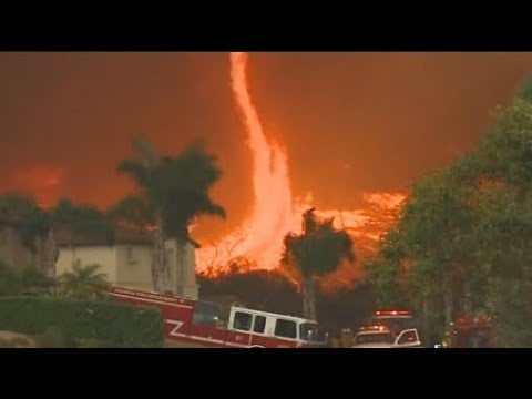 Multiple fire tornados in California  July 2021