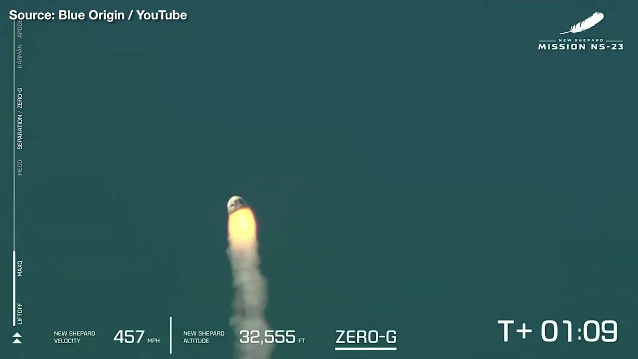Bezo's Bust: Jeff Bezo's Blue Origin Rocket Bursts into Flames, Crashes