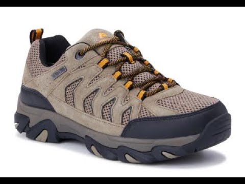 Walmart Ozark Trail Men's Lightweight Hiking Shoes unboxing and overview.