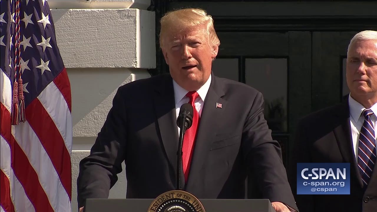 President Trump on return of remains of 55 Americans killed during Korean War (C-SPAN)