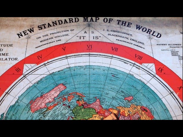 🌐⛵1892 MAP..PROOF OF FLAT EARTH..CAN ONLY CIRCUMNAVIGATE EAST TO WEST OR WEST TO EAST..ANTARCTICA..