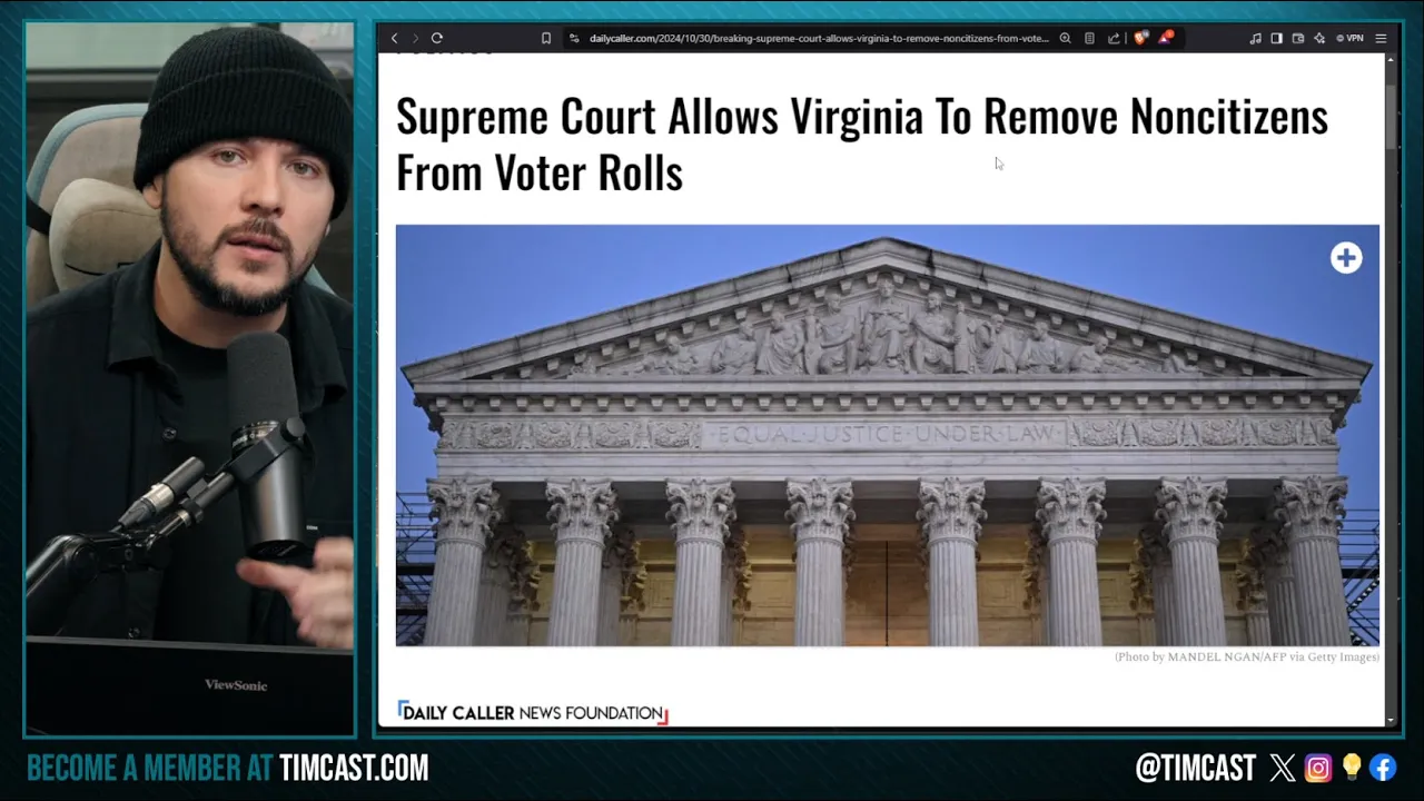 GOP WINS, SCOTUS Rules Non Citizens MUST BE REMOVED From Voter Rolls, Democrats SUED To KEEP THEM ON