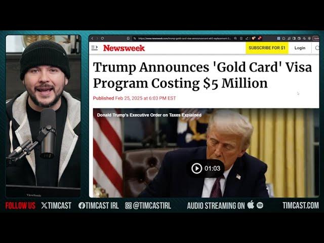 Trump Launches THE GOLD CARD, $5M Immigration Card For Wealthy Investors, AND PEOPLE LOVE IT