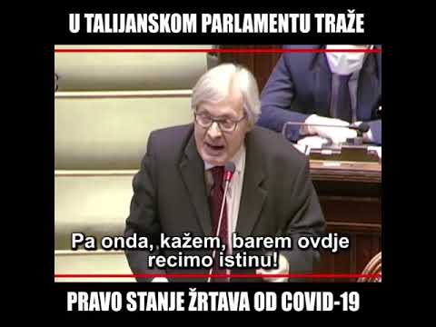 Govor Dr. Vittoria Sgarbija u talijanskom parlamentu: "Italija je lažirala brojke umrlih od korone. Sve je bila prevara!"