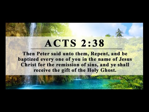 Is Acts 2:38 Church Doctrine
