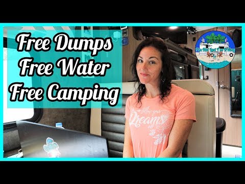 How We Find Free Camping, Free Water, and Free Dump Stations * Full-time RV Living *