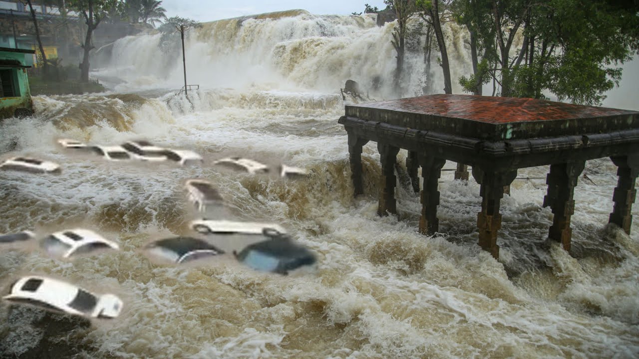 Brazil become a vast ocean! Benedito Novo flooding after heavy rain in Santa Catarina