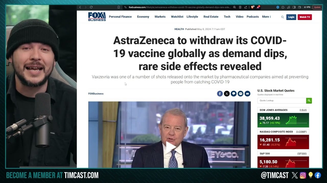 COVID Vaccine PULLED From Market, AstraZenica ENDS Vaccine Citing Low Sales Amid Side Effect Lawsuit
