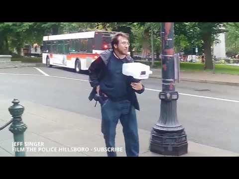 Laughing At Liberals pulls gun on Don't Shoot PDX - Arrested