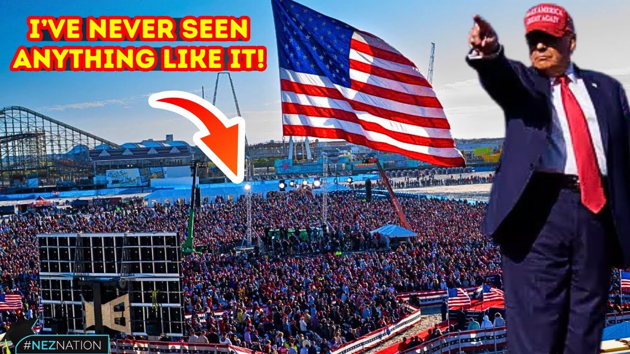 🚨RECORD BREAKING: Trump Makes HISTORY with LARGEST Rally Ever! 100,000 in Wildwood, NJ