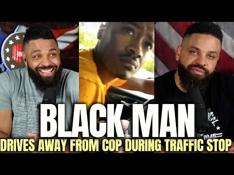 Black Man Drive Away From Cop During Traffic Stop [Hodgetwins]