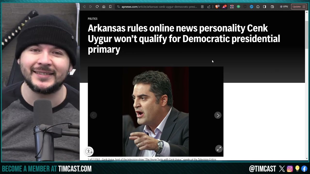 Cenk Uygur REJECTED From Presidential Primary, SUES To OVERTURN Birth Requirement For Presidency