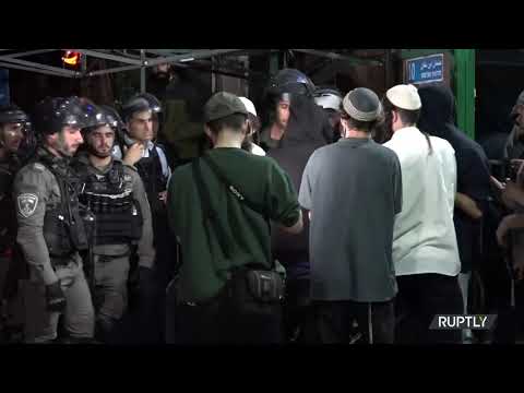 Clashes between Palestinians and Israeli settlers in East Jerusalem's Sheikh Jarrah Neighborhood