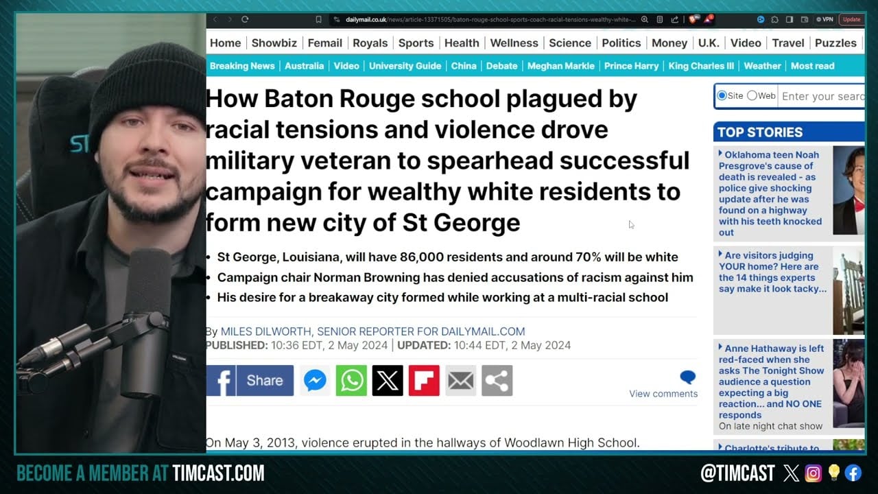 Racial Tensions Result In NEW CITY Of Wealthy White People Seceding From Baton Rouge, City WINS Suit